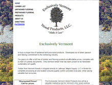 Tablet Screenshot of exclusivelyvermont.com